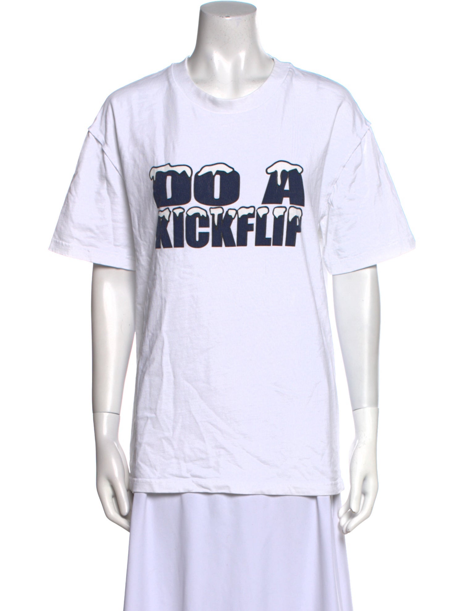 Louis Vuitton 2022 'Amen Break' Snow LV 'Do A Kickflip' T-Shirt